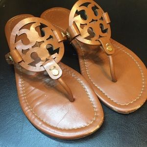Tory Burch Miller Sandal in Vachetta Tan